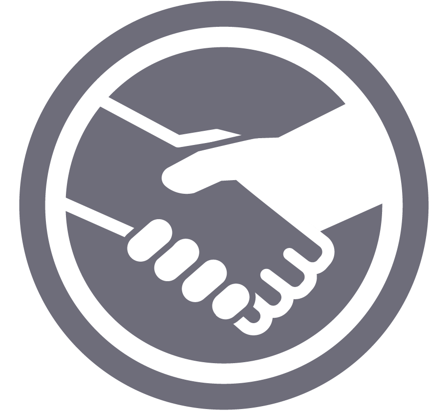 Sales icon depicting a handshake