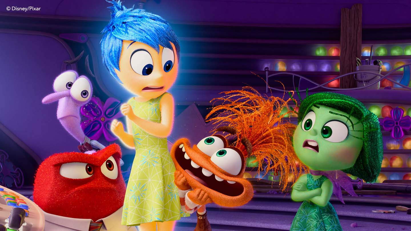 Anxiety with the other emotions in Inside Out 2