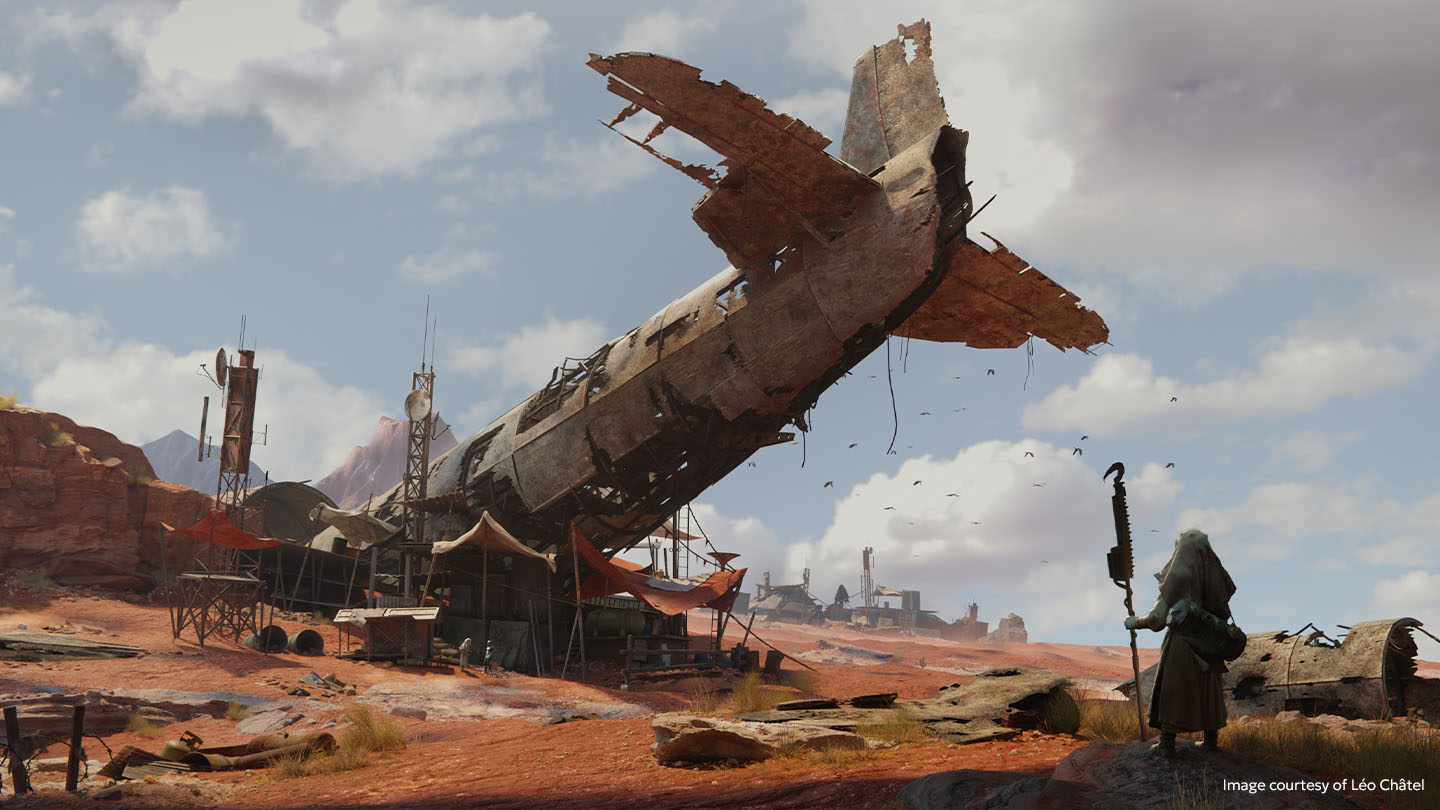 Léo Châtel Crashed Plane in the Desert project