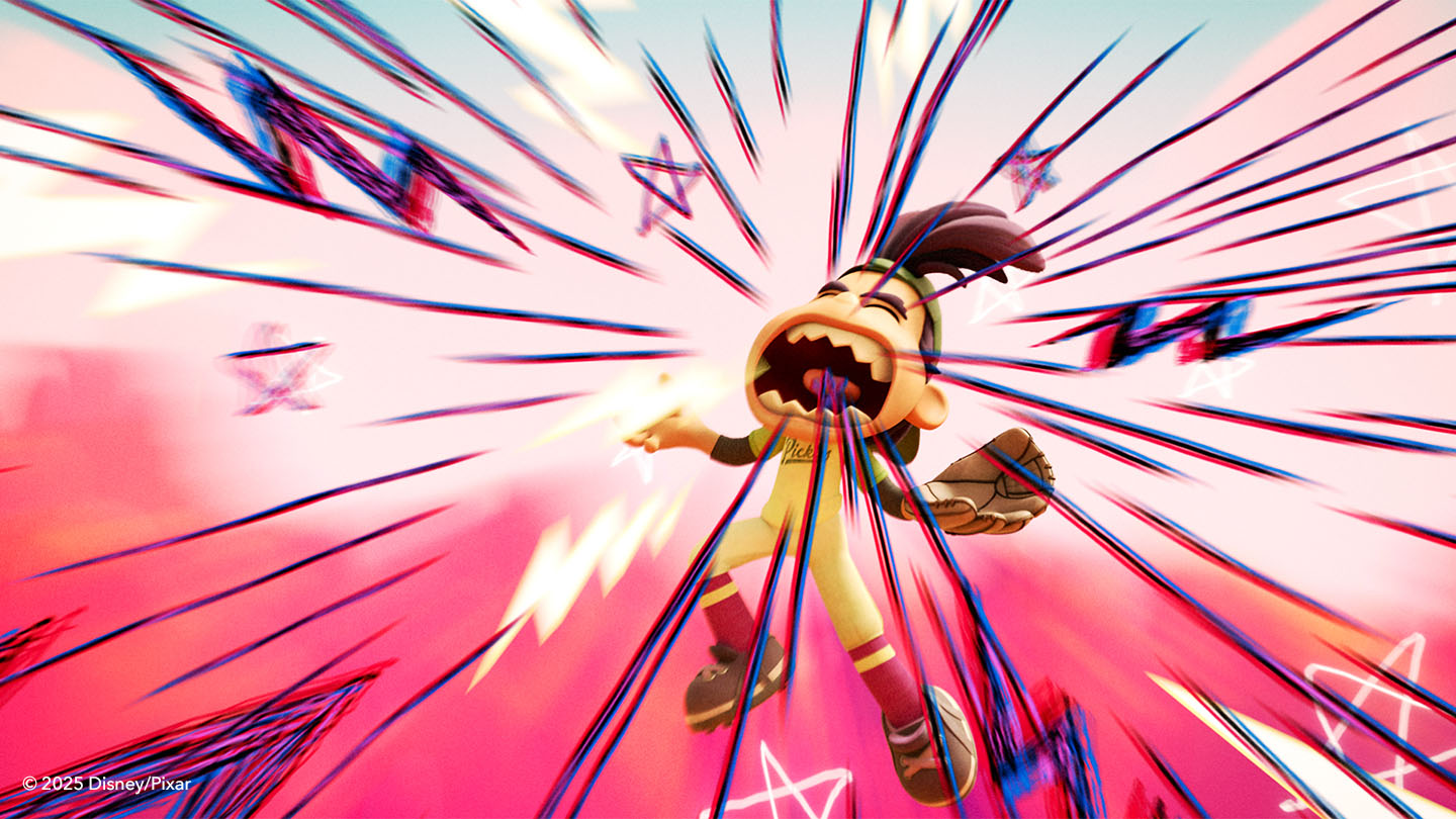 Anime style animation in Pixar's Win or Lose