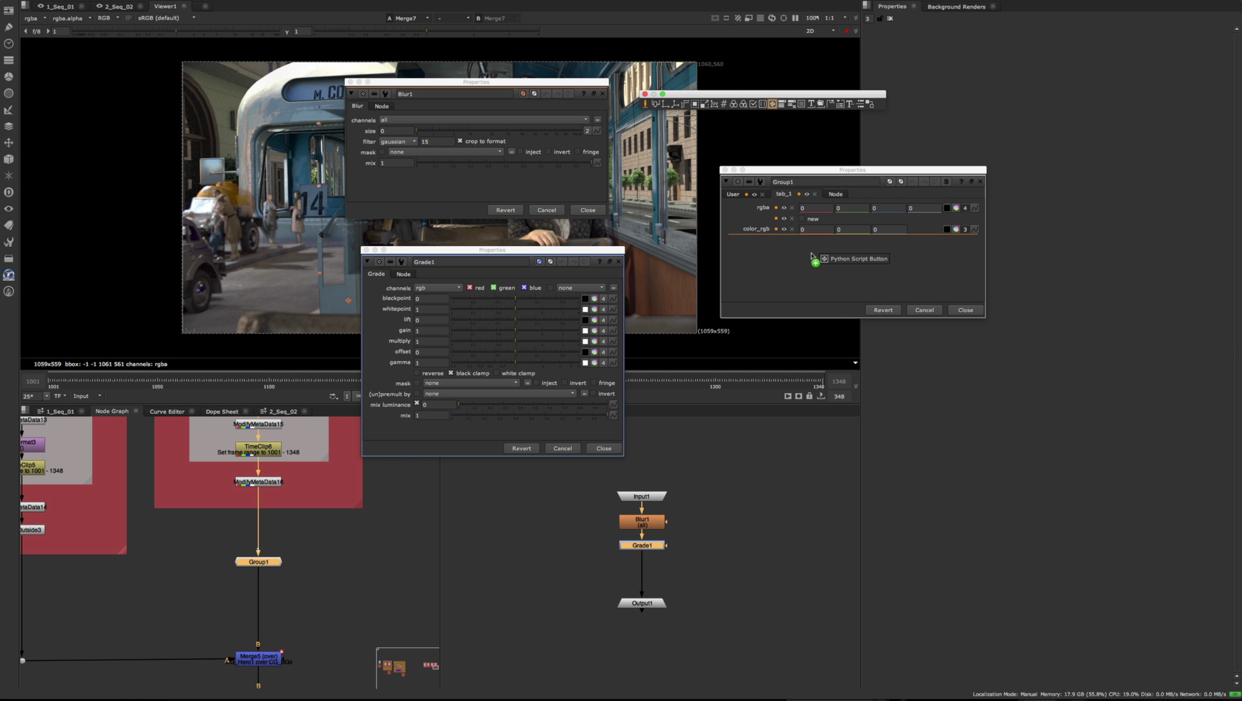 Updated UI for adding nodes and parameters