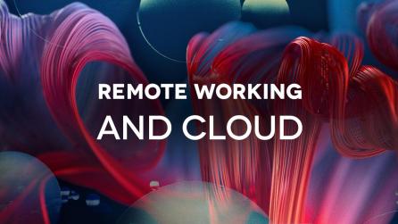 Remote Working and Cloud abstract imagery