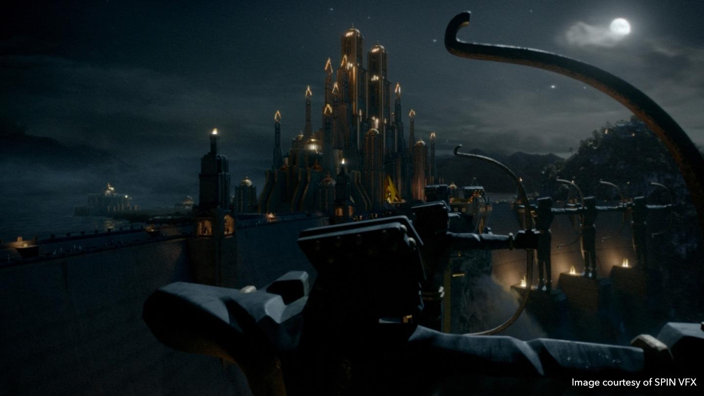 Shannara Chronicles 3D castle with catapults