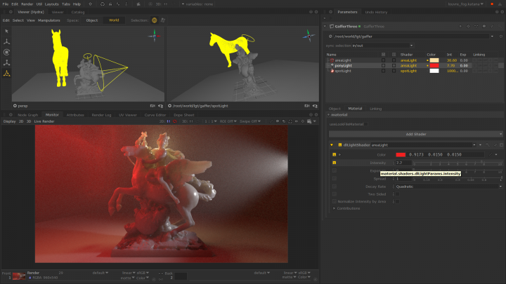 Powerful lighting tools Katana 3.0