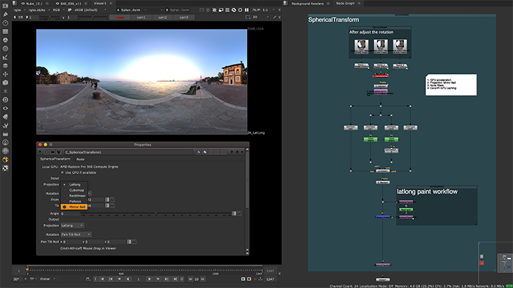 Updated Nuke Spherical Transform and Bilateral
