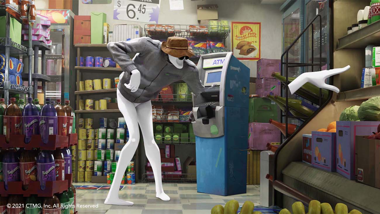 First pass image of The Spot using an ATM in a convenience store