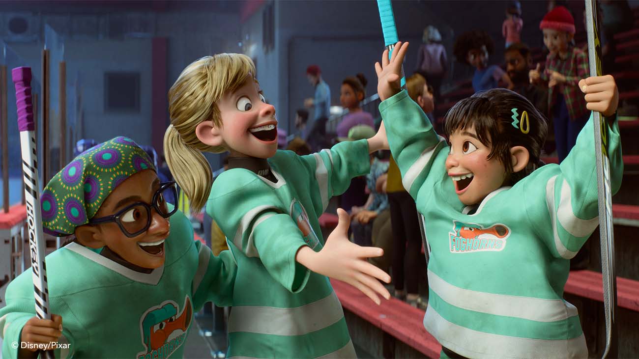 Riley and at ice hockey in Inside Out 2